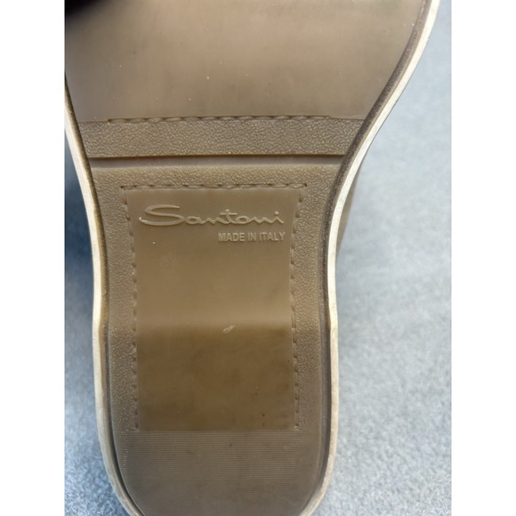 Santoni Wingtip Brogues‎ Beige Suede Men Shoe Santoni US Size 7/EU 40 main image 5